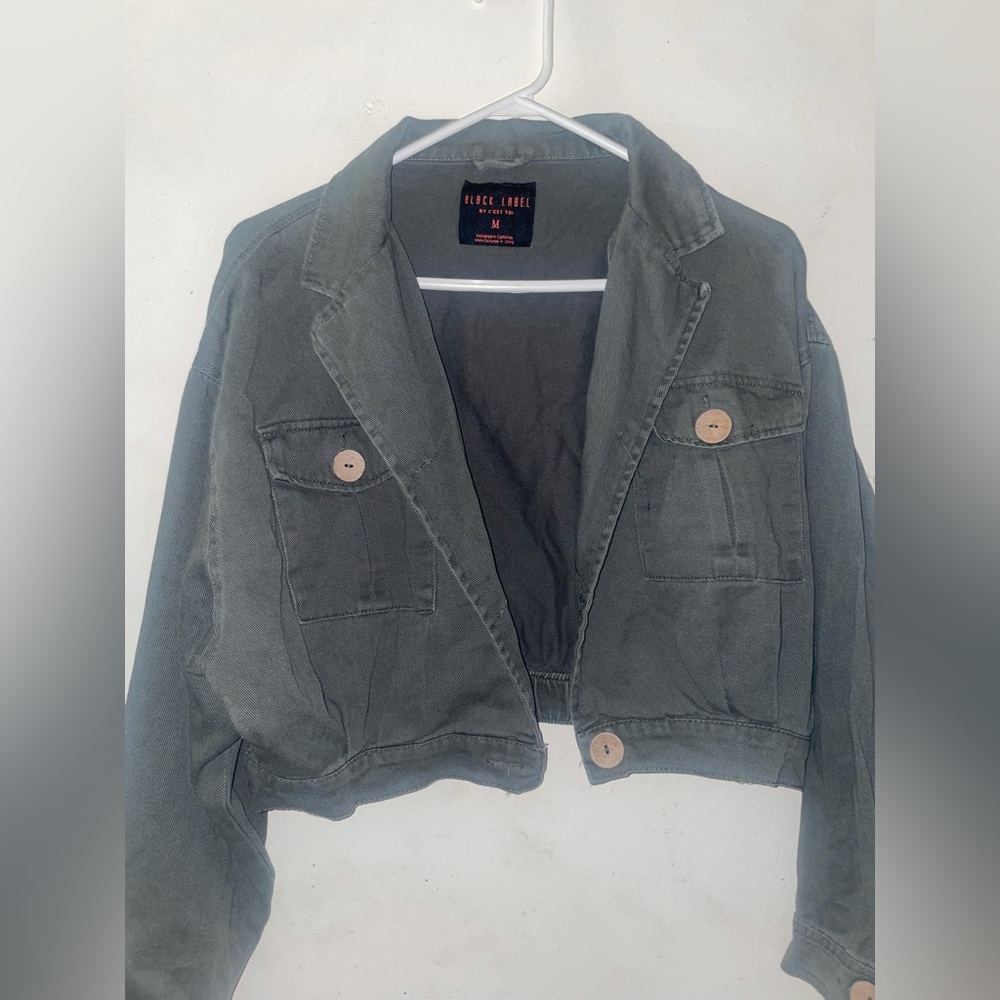 Black Label by C'est Toi Green Jacket